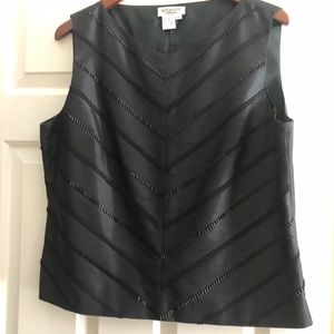 DUE PER DUE Black Silk Beaded Shell